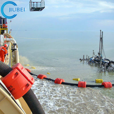Döndürülerek kalıplanmış PE Tarama Borusu Yüzen Makine Şamandıra Deniz Tarak Gemisi 14 İnç