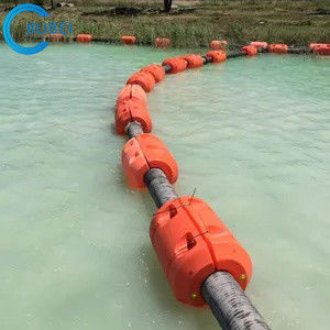 Dock HDPE Boru Şamandıra Yüzer Boru Hattı HICL Tarak Gemisi Tersane Şamandırası Tarama Borusu Kauçuk Hortum için