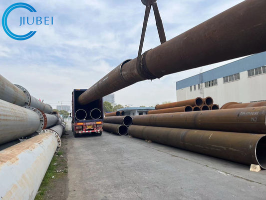 Cevher Bulamacı 2000mm Aktarmak İçin Aşınmaya Dayanıklı Çelik Boru Madenciliği Kauçuk Kaplı Boru Hatları