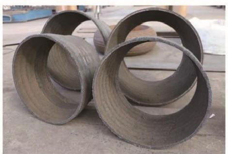 Karbon çelik ve alaşımlı çelik kombine çift metal yüksek aşınmaya dayanıklı boru