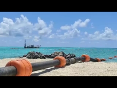 DN315 HDPE borusu PE kabuklu ve yüksek yoğunluklu PU köpükle dolu yüzer