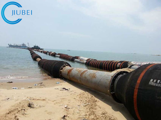 Cevher Bulamacı 2000mm Aktarmak İçin Aşınmaya Dayanıklı Çelik Boru Madenciliği Kauçuk Kaplı Boru Hatları