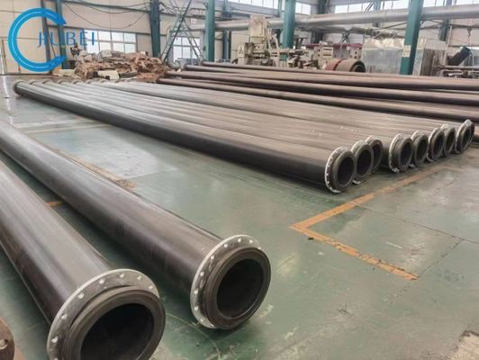 Çelik Flanges ile UHMWPE borusunun çıkartılması Yüzeyi pürüzsüz ve 0.25-2.5MPa çalışma basıncı