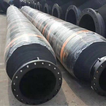 Kendiliğinden yüzen kazık hortumu Flanges ile aşınmaya dayanıklı kauçuk