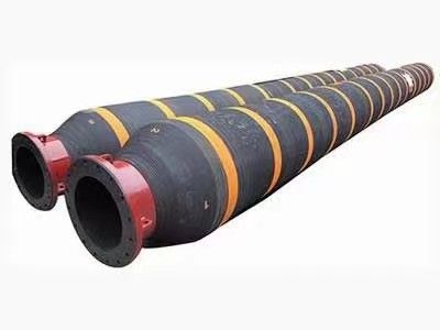 Kendiliğinden yüzen kazık hortumu Flanges ile aşınmaya dayanıklı kauçuk