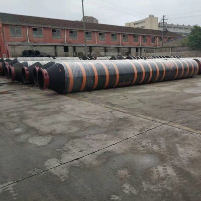 Kendiliğinden yüzen kazık hortumu Flanges ile aşınmaya dayanıklı kauçuk