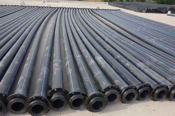 Pas ve kimyasal korozyona karşı dirençli HDPE borusu 5.8/11.8m Uzunluk kolay nakliye için hafif