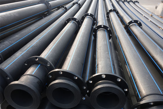 Pas ve kimyasal korozyona karşı dirençli HDPE borusu 5.8/11.8m Uzunluk kolay nakliye için hafif