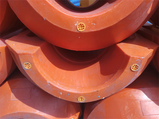 Turuncu polietilen dredge boru hattı yüzer Dayanıklılık için nihai çözüm